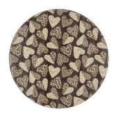 Planche À Découper Peau d'animal avec des coeurs (Devant)