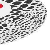 Planche À Découper Peau d'animal en noir et blanc (Coin)