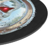 PLANCHE À DÉCOUPER PEAU DE CHROME EN NOIR (Coin)