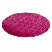 Planche À Découper Peau de crocodile rose, texture cuir (Coin)