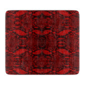 Planche À Découper Peau de serpent rouge (Devant)