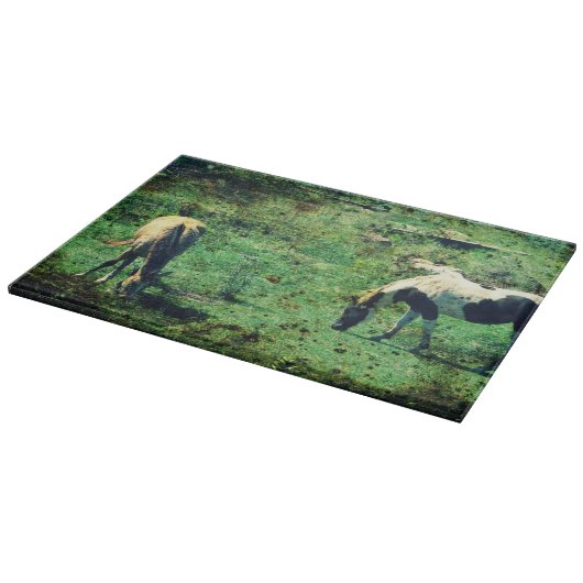 Planche À Découper Peau et Pinto Grunge (Coin)