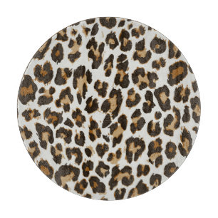 Planche À Découper Peau léopard : Texture Vintage sans peau