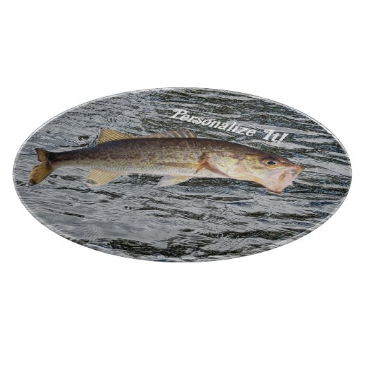 Planche À Découper Pêche de basse de saut personnalisable (Coin)