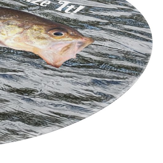 Planche À Découper Pêche de basse de saut personnalisable (Coin)