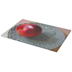 Planche À Découper Pêche fraîche à la lumière du soleil