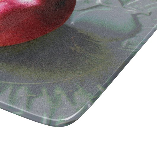 Planche À Découper Pêche fraîche à la lumière du soleil (Coin)