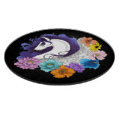 Planche À Découper Pegasus Noir Floral (Coin)