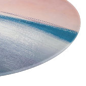 Planche À Découper Peinture à l'huile Abstraite, texture de toile. (Coin)