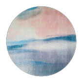 Planche À Découper Peinture à l'huile Abstraite, texture de toile. (Devant)