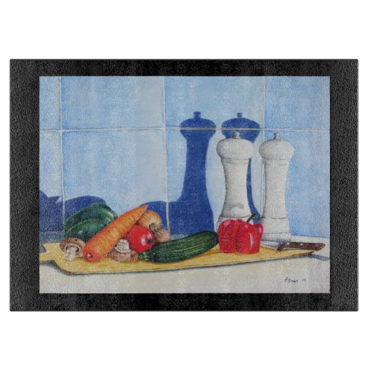 Planche À Découper peinture à vie fixe décalée de légumes (Devant)