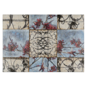 Planche À Découper Peinture abstraite lambrissée de Scrollwork