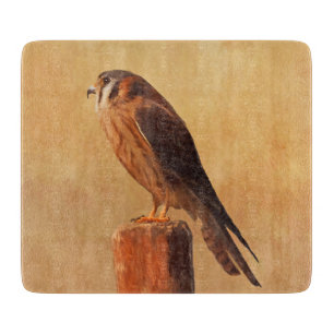 Planche À Découper Peinture américaine Kestrel - Art original pour oi
