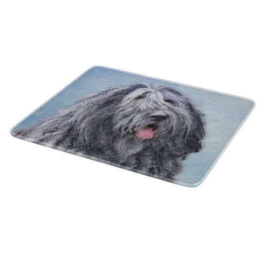 Planche À Découper Peinture Bergamasco Sheepdog - Chien original mign (Coin)