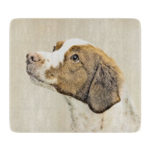 Planche À Découper Peinture Brittany - Joli Art Original de Chien