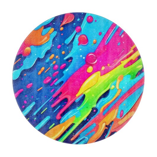 Planche À Découper Peinture colorée (Devant)