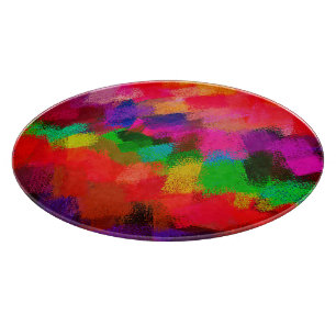 Planche À Découper Peinture Colorée Abstraite #3