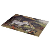 Planche À Découper Peinture d'animaux de ferme de poulet d'ânes (Coin)