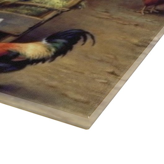 Planche À Découper Peinture d'animaux de ferme de poulet d'ânes (Coin)