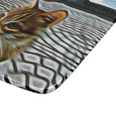 Planche À Découper Peinture de beau chat (Coin)