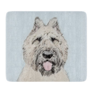 Planche À Découper Peinture de Bouvier des Flandres - Art original de