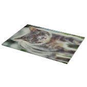 Planche À Découper Peinture de chat (Coin)