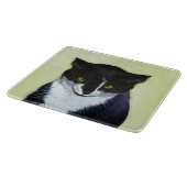 Planche À Découper Peinture de chat Tuxedo - Cute Original Cat Art (Coin)