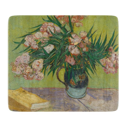 Planche À Découper Peinture de fleur d'oléandre de Vincent Van Gogh (Devant)