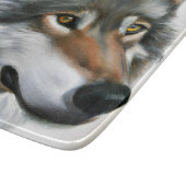Planche À Découper Peinture de loup (Coin)