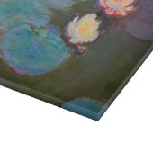 Planche À Découper Peinture de nénuphars d'étang de Monet (Coin)