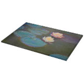 Planche À Découper Peinture de nénuphars d'étang de Monet (Coin)