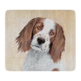 Planche À Découper Peinture de Setter Rouge et Blanc Irlandais - Œuvr