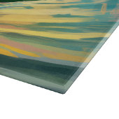 Planche À Découper Peinture de Surf à la Plage des Dobermans (Coin)