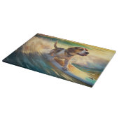 Planche À Découper Peinture de surf de la plage Beagle (Coin)
