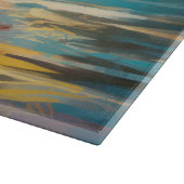 Planche À Découper Peinture de surf de la plage de Boxer (Coin)