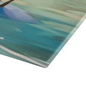 Planche À Découper Peinture de Surf sur Plage de Kelpie Australien (Coin)