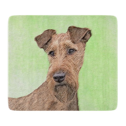 Planche À Découper Peinture de Terrier irlandais - Cute Original Dog (Devant)