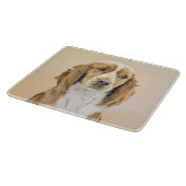 Planche À Découper Peinture d'espagnol Welsh Springer - Art original  (Coin)