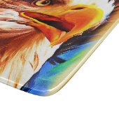 Planche À Découper Peinture d'un Visage d'Aigles Étonnant. Commandez  (Coin)