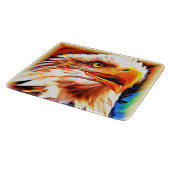 Planche À Découper Peinture d'un Visage d'Aigles Étonnant. Commandez  (Coin)