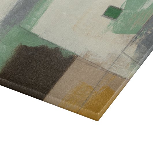 Planche À Découper Peinture expressionniste avec pointes de brosse lo (Coin)