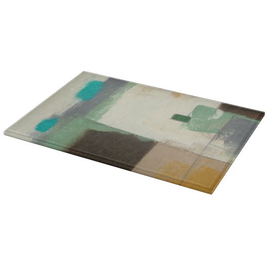 Planche À Découper Peinture expressionniste avec pointes de brosse lo (Coin)