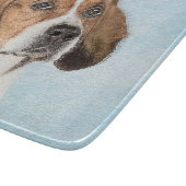 Planche À Découper Peinture Foxhound en anglais - Joli art original c (Coin)