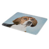 Planche À Découper Peinture Foxhound en anglais - Joli art original c (Coin)