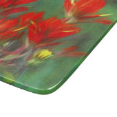 Planche À Découper Peinture indienne de pinceau - Art Fleur original (Coin)