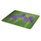 Planche À Découper Peinture Iris Violet - Art Fleur Originale (Coin)