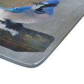 Planche À Découper Peinture Jay Bleu - Art Oiseau Original (Coin)