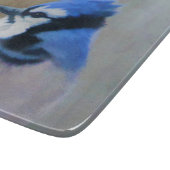 Planche À Découper Peinture Jay Bleu - Art Oiseau Original (Coin)