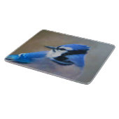Planche À Découper Peinture Jay Bleu - Art Oiseau Original (Coin)