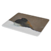 Planche À Découper Peinture Junco foncée - Art original pour oiseaux (Coin)